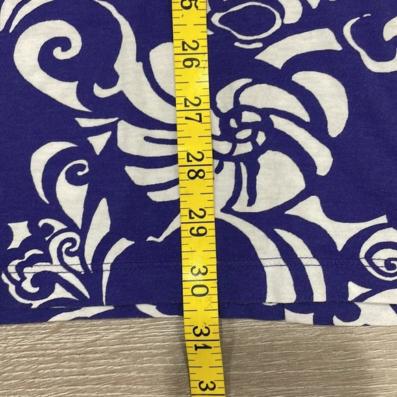 Lilly Pulitzer Pima Cotton T-shirt Dress Purple and White Shell XS - Picture 15 of 16